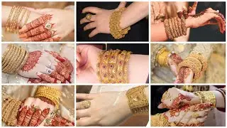 Elegant 24k Gold Bangles - Kara Design for Girls 2023