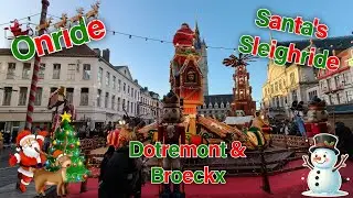 Onride Santa's Sleighride Dotremont & Broeckx (Bouwer Onbekend Flying Elephent) 4K