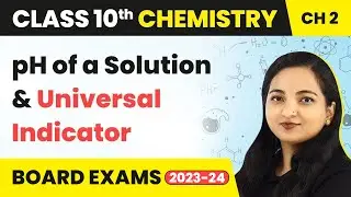pH of a Solution and Universal Indicator Acids, Bases and Salts | Class 10 Chemistry Chapter 2