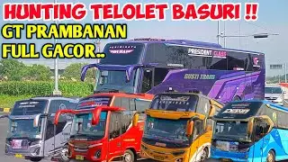 HUNTING BUS TELOLET BASURI !!GERBANG TOL INI SELALU RAMAI TELOLET