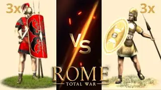 Can 3 Hastati Beat 3 Scutarii in OG Rome: Total War?