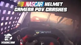 NASCAR Helmet Cam (First Person Onboard Crashes)