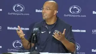 Penn State football head coach James Franklin talks about coaches