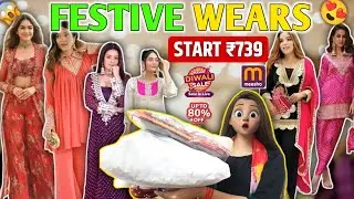 *HUGE* Festive Kurta Sets Haul From Meesho🤩Starting @₹739 | Try On Haul | Mostly Items Under ₹1000 🫨
