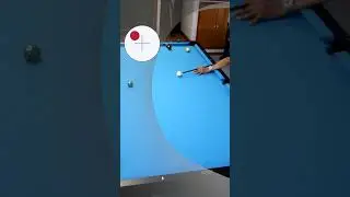 INSIDE VS OUTSIDE ENGLISH  (CUE BALL SPIN) Pool Lessons #shorts #billiards #8ballpool