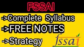 FSSAI computer literacy  | FSSAI  SYLLABUS  2021| FSSAI EXAM PATTERN 2021|FREE NOTES