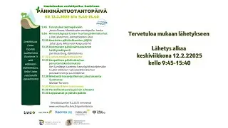 Maatalouden vesistöpolku -hankkeen pähkinän tuotantoon keskittyvä teemapäivä 12.2.2025