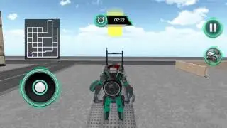 Robot Bike Transport Truck Sim - Android GamePlay FHD