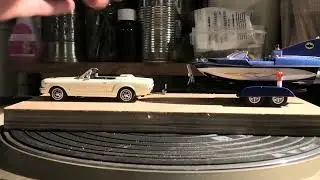 Building a trailer for my 1:43 Batboat with custom tow car