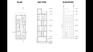 PLAN, ELEVATION AND SECTION IN HINDI #civilengineering #civil #civilengineer #architecture