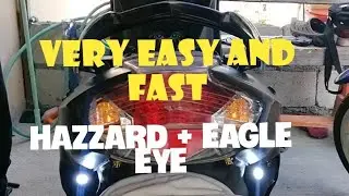 HOW TO INSTALL EAGLE EYE + HAZZARD COMBINATION for all kinds of motorcycle