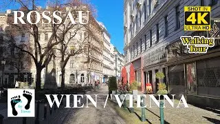 💥 Wien, Vienna City Walking, Liechtensteinstrasse, Rossau, Rossauer Lände, 4k, 60fps
