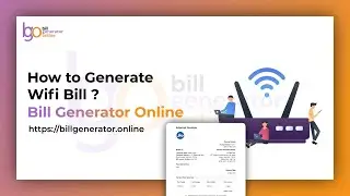How to Generate WiFi Bill | Generate & Download Your Internet Service Invoice Instantly 🌐📄