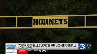 Youth football surprise for UConn football in East Hartford
