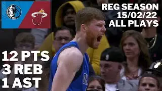 Davis Bertans Mavericks Debut vs. Heat: 12 pts, 3 reb ALL PLAYS 2021/22 Reg Season [15.02.22.]