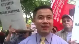 John Liu at Stop & Frisk march