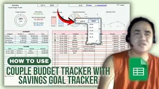 [HOW TO USE] Couple Budget Tracker with Savings/Goal Tracker  (Google Sheet Template)