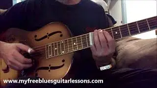 Two Open D Intro or Turnaround Slide Guitar Licks