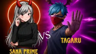 sana prime x vs tagaru FF 1v1 freestyle world 🌎 player vs me