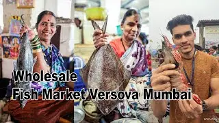 मुंबई वर्सोवा फिश मार्केट | Wholesale Fish Market Versova Mumbai | Prajwal Mondkar Vlogs