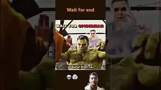 Awesome Fight 💀  Wait for End 👽💀.. #hulk #spiderman #ironman #avengers #funny #theincrediblehulk