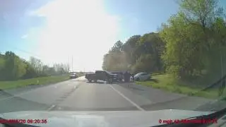 Crash on 20, West of Lincoln