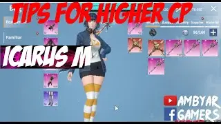 ICARUS M Guild War TIPS HIGHER CP
