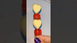 Wow 2 White Heart Red Mazelo Fruta gang Jelly Candy Stick lollipop 🍡#shorts #youtubeshorts