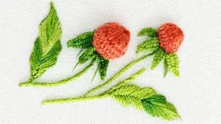 Stunning 3D Raspberry Flower Embroidery 🍒 | Hand Embroidery Design