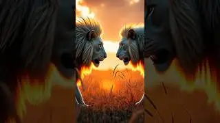 white lion fight