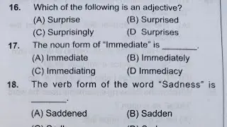 Noun, Pronoun, Adverb, Adjective, Preposition, Verb Vocabulary Mix Question 🔥| OSSSC RI, ARI, AMIN 🎯