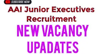 AAI Junior Executive Recruitment Through Gate 2020,2021,2022 || Full Notification Form Kaise bhare