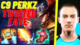 C9 PERKZ PLAYS TWISTED FATE VS LUCIAN MID|NA GRANDMASTER PATCH 11.2| [League of Legends]FullGameplay