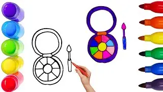 How To Draw cute makeup kit Drawing, Painting & Coloring For Kids and Toddlers_ Child Art 🐋🌈🎨