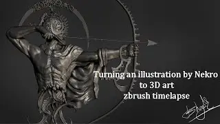 Roman warrior in blender & Z brush | Turning a illustration by Nekro to  3D