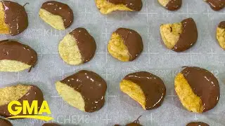 Try this indulgent 2-ingredient 'chocolate-dipped potato chip' recipe at home l GMA Digital