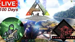 Ark Survival Evolved 100 Days Primal Fear on Lost Isles Livestream