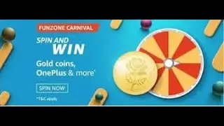 Amazon Funzone Carnival Spin And Win Quiz 25 June 2021// Prizes Gold Coin and Many More's