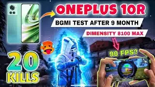 ONEPLUS 10R l BGMI TEST l DIMENSITY8100 ONEPLUS 10R 90 FPS
