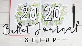 2020 Bullet Journal Setup // Beginners Bullet Journal // Yearly Journal Setup // Veronica Marie