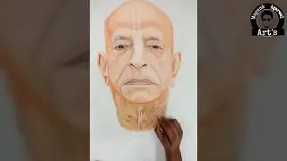 Realistic Portrait Drawing Of Swami Prabhupadji | Mayank Agarwal Arts