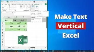 How to Make Text Vertical on Microsoft Excel