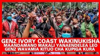 Maandamano,MAKALI IVORY COAST WAVAMIA KITUO CHA KUPIGA KURA NA KUVURUGA
