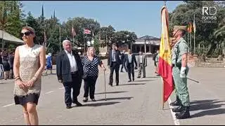 Jura de Bandera en el acuartelamiento de la Legión en Ronda