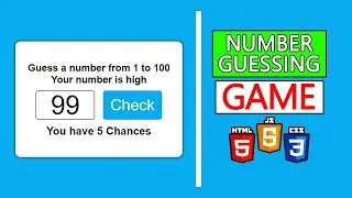 How To Create Number Guessing Game With Html Css And JavaScript_