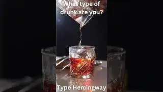 What type of drunk are you? Meet Hemingway #whiskey #music #saxorelaxing#funny