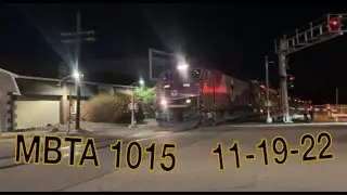 MBTA 1015 in Bridgewater, Ma 11-19-22