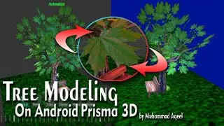 3D Tree modeling || Prisma 3D || On Android || by M. Aqeel Studio..
