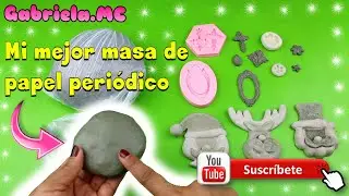 masa de papel Periódico para modelar hecho con material reciclado. | GABRIELA.MC