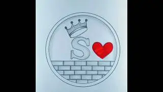 S letter love ❤️drawing #Virel #youtube#art shorts